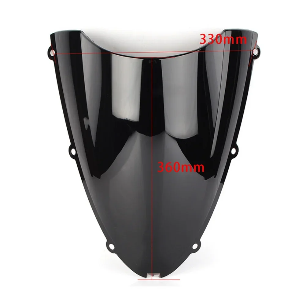 For Kawasaki Ninja ZX6R 636 600 ZX-6R Motorcycle screen Double Bubble Windshield Deflector Protector WindScreen 2005-2007 2008