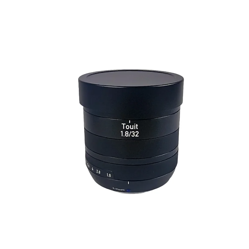 Metalowa kwadratowa osłona obiektywu z metalową nakładką na bańki dla ZEISS Touit 1.8/32 — zdjęcie produktu 3