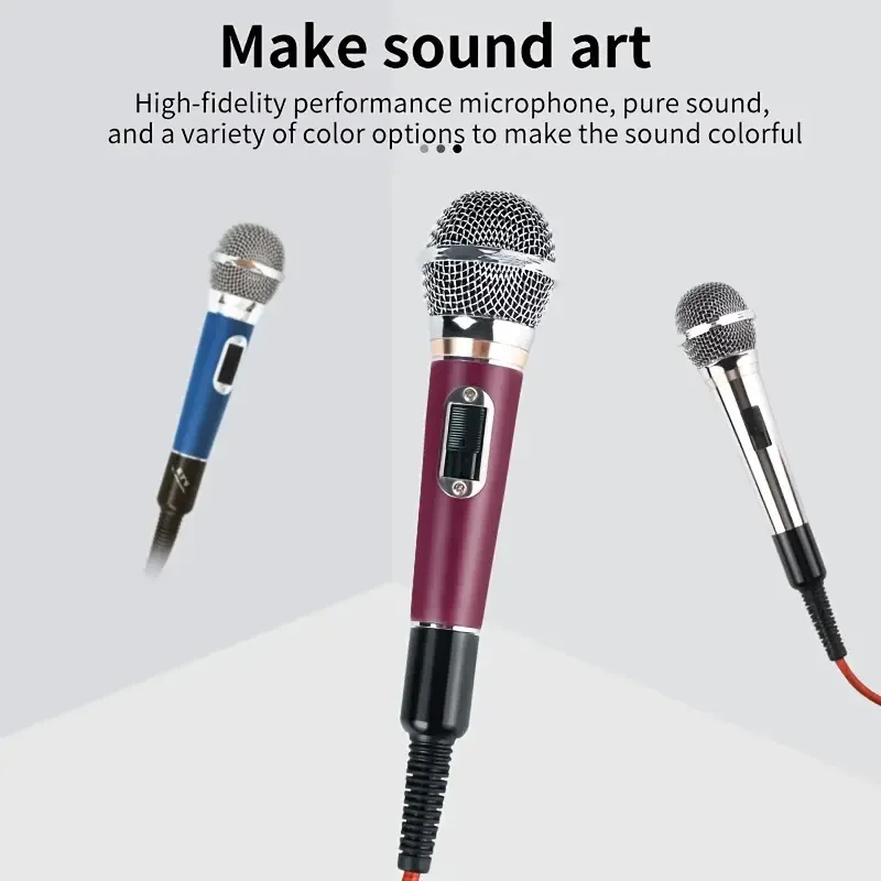 Wired Handheld Vocal Microphone Metal Professional Karaoke Dynamic Microphones