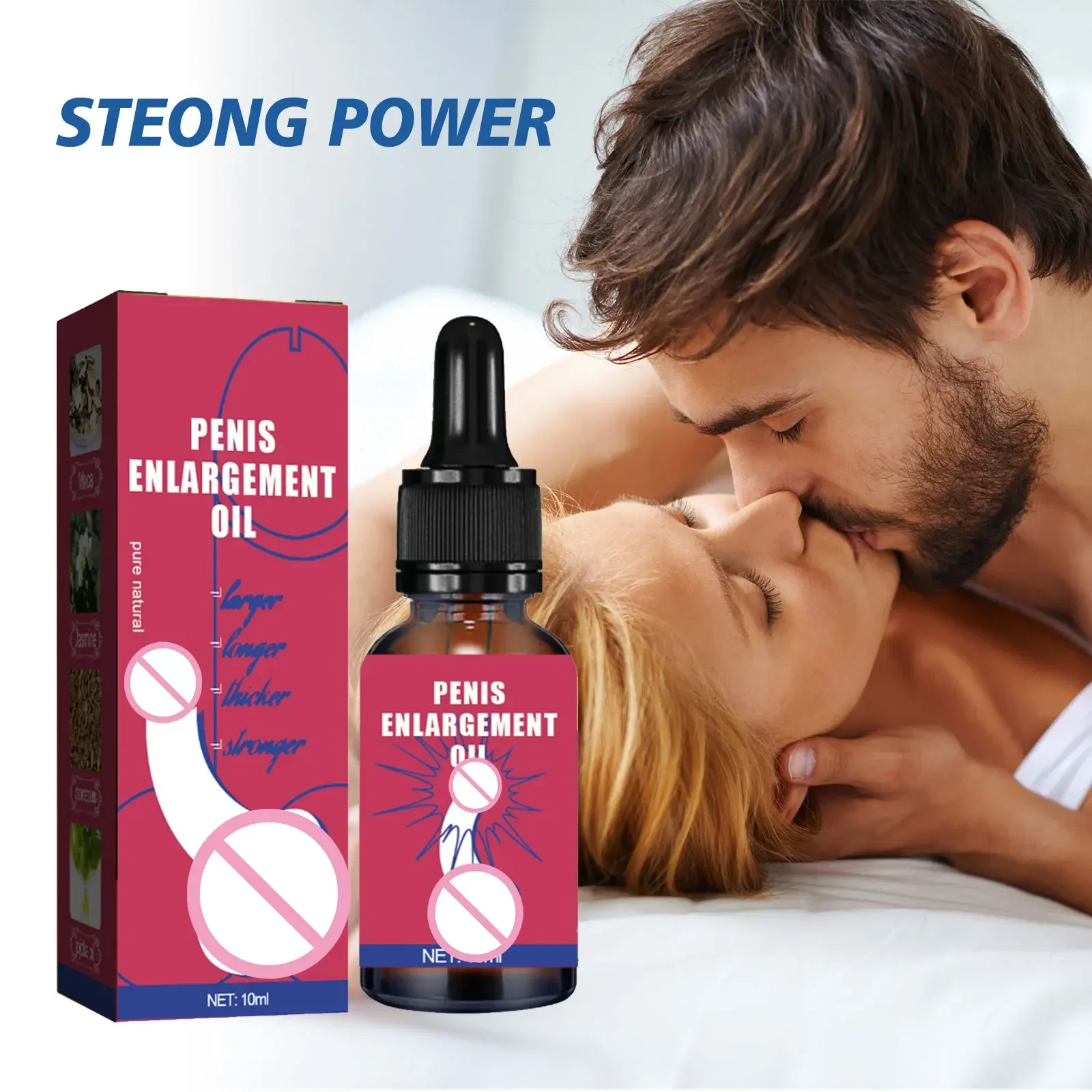 Men\'s Growth Enlargement Massage Oil  XXL Plant Extracts Massage Oils