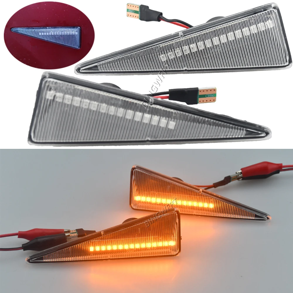 Led Dynamische Side Marker Richtingaanwijzer Indicator Blinker Lamp Signaal Lamp Voor Bmw E90 E91 E92 E93 E60 E87 e82 E46 2 Stuks