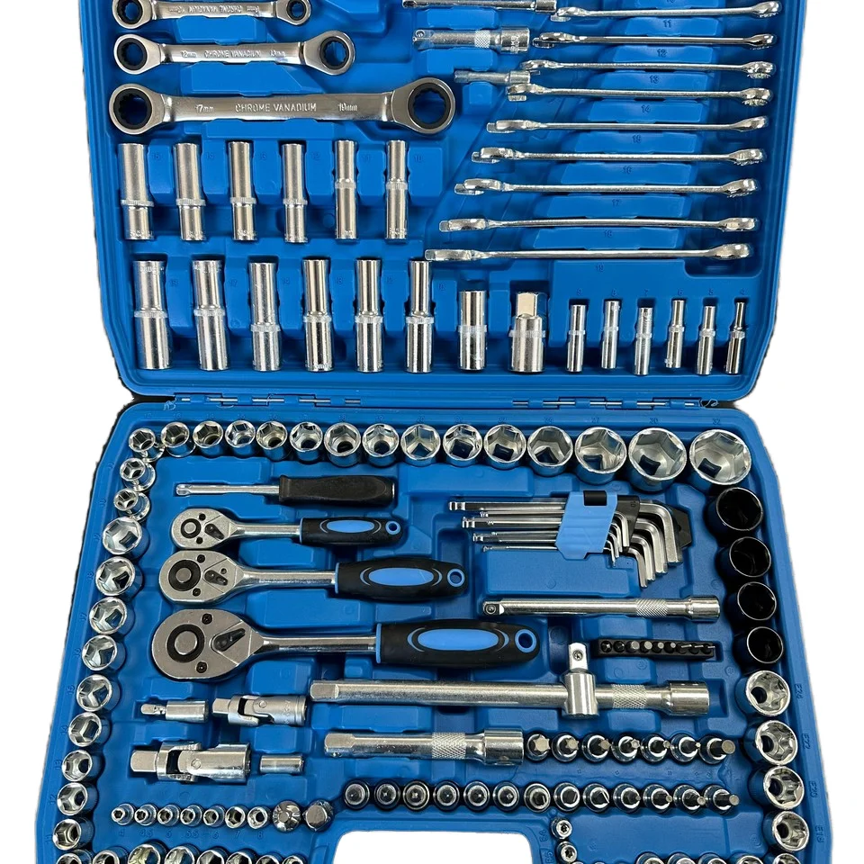 High-Torque Portable Wrench Set For Car Motorcycle Maintenance Heat-Treated 151pcs  Hand Operated OEM Multifunctional