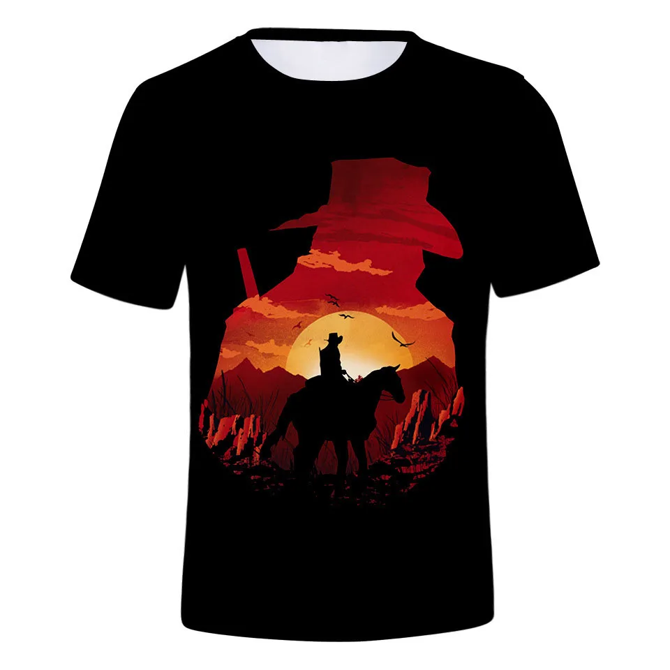 New Game Red Dead Redemption T-Shirts 3D Print Men's Women Short Sleeves T Shirt Hip-hop Harajuku Y2k Tops Tees Unisex Clothing