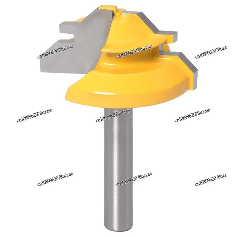 

3-Piece 45-degree Tenon Knife + 3-tooth T-shaped Tenon 1/4 Handle 6mm Handle Puzzle Floor Straight Knife Tenon