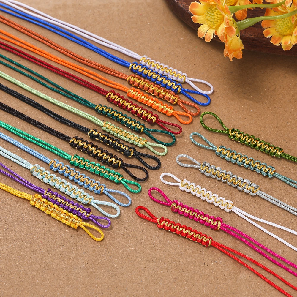10 قطعة 155 مللي متر النايلون الحبل شريط لتعليق الهاتف الخليوي الحبل المحمول حبل Diy بها بنفسك الديكور مفتاح سلسلة لوازم المنزل الخياطة الحرف المواد