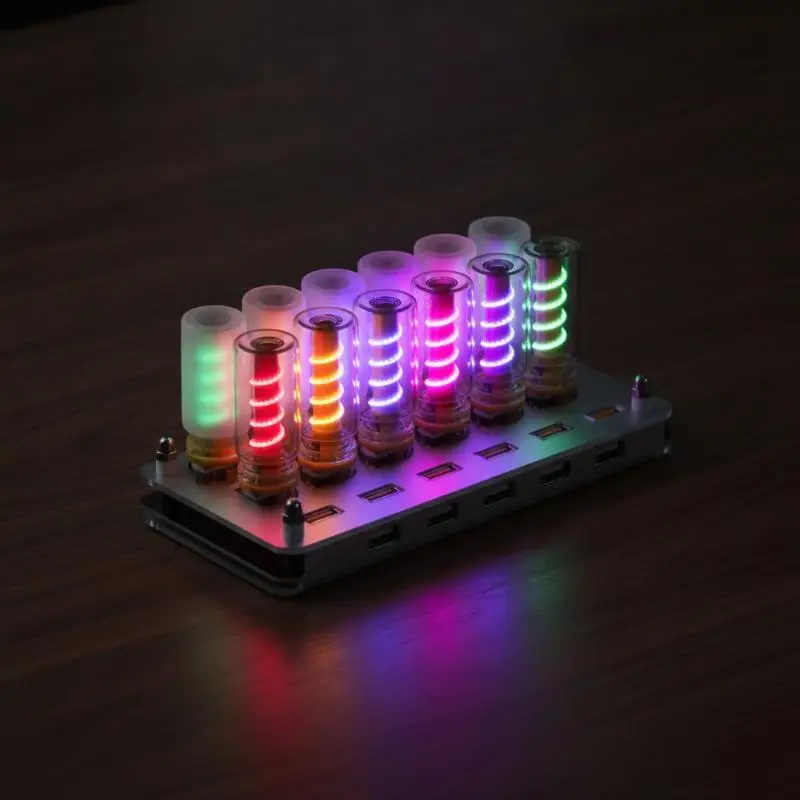Touch Dimmable USB Car Night Light Plug‑in LED Interior Atmosphere Lamp Portable Decor Light For Vehicle Cabin Supplies