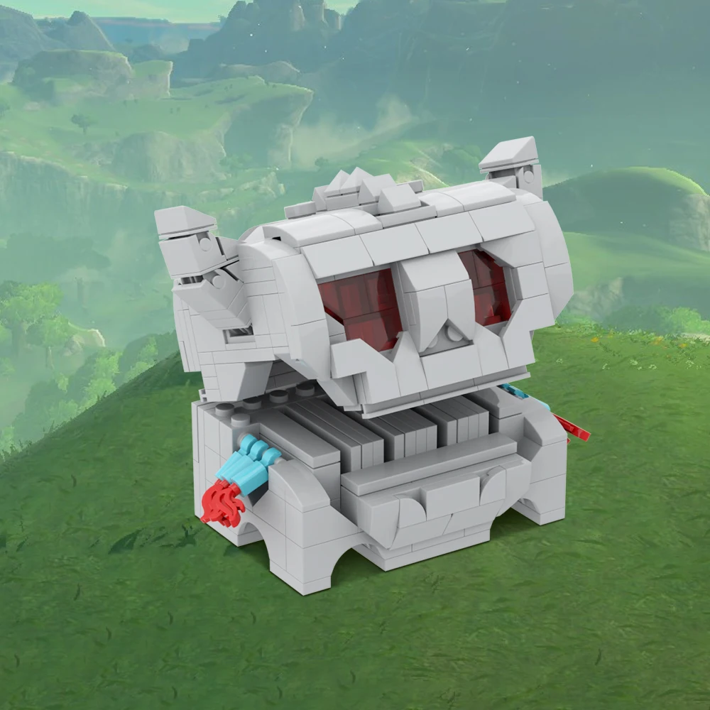 

Mimic Chest Monster MOC Building Blocks, Hyrule Inspired Treasure Box Enemy, Fantasy Adventure Trick DIY Model for Collectors