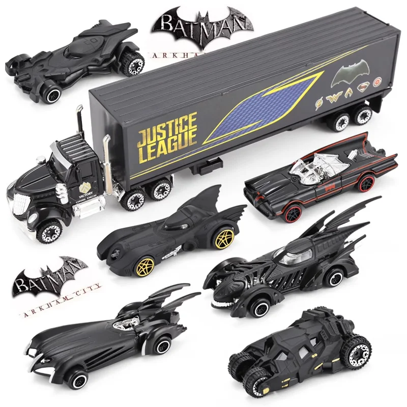 New 6pcs Batmobile Alloy Model Cars 1:64 Batman Tumbler 6 Generation Combination Home Decor Car Collection Toys For Childrens