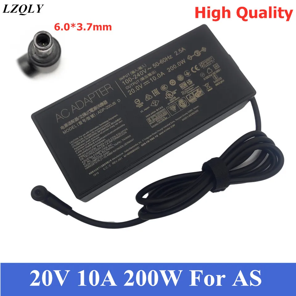 20V 10A ADP-200JB D Laptop Charger 6.0x3.7mm AC Adapter Power Supply For G15 GA503QM-HQ121R GA503Q TUF DASH F15 FX516PR