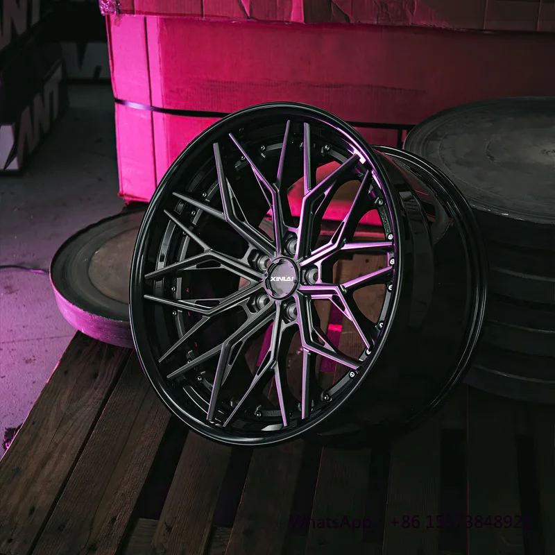 

Deep Dish Concave 2-piece Forged Passenger Car Wheel 5x120 5x112 5x114.3 Alloy Wheels 18 19 20 21 22 23 Inch Rims