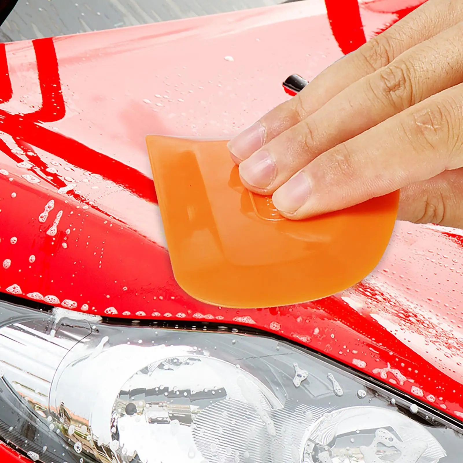 

1pcs Car Putty Rubber Scraper Oval Advertising Film Automotive Body Filler Spreader Set Professional Auto Body Repair Tools
