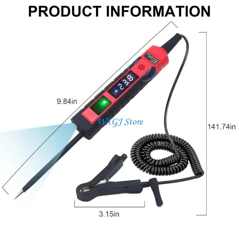 Rilevatore circuiti automatici con penna digitale per tester tensione per auto 37JE adatto per manutenzione del veicolo