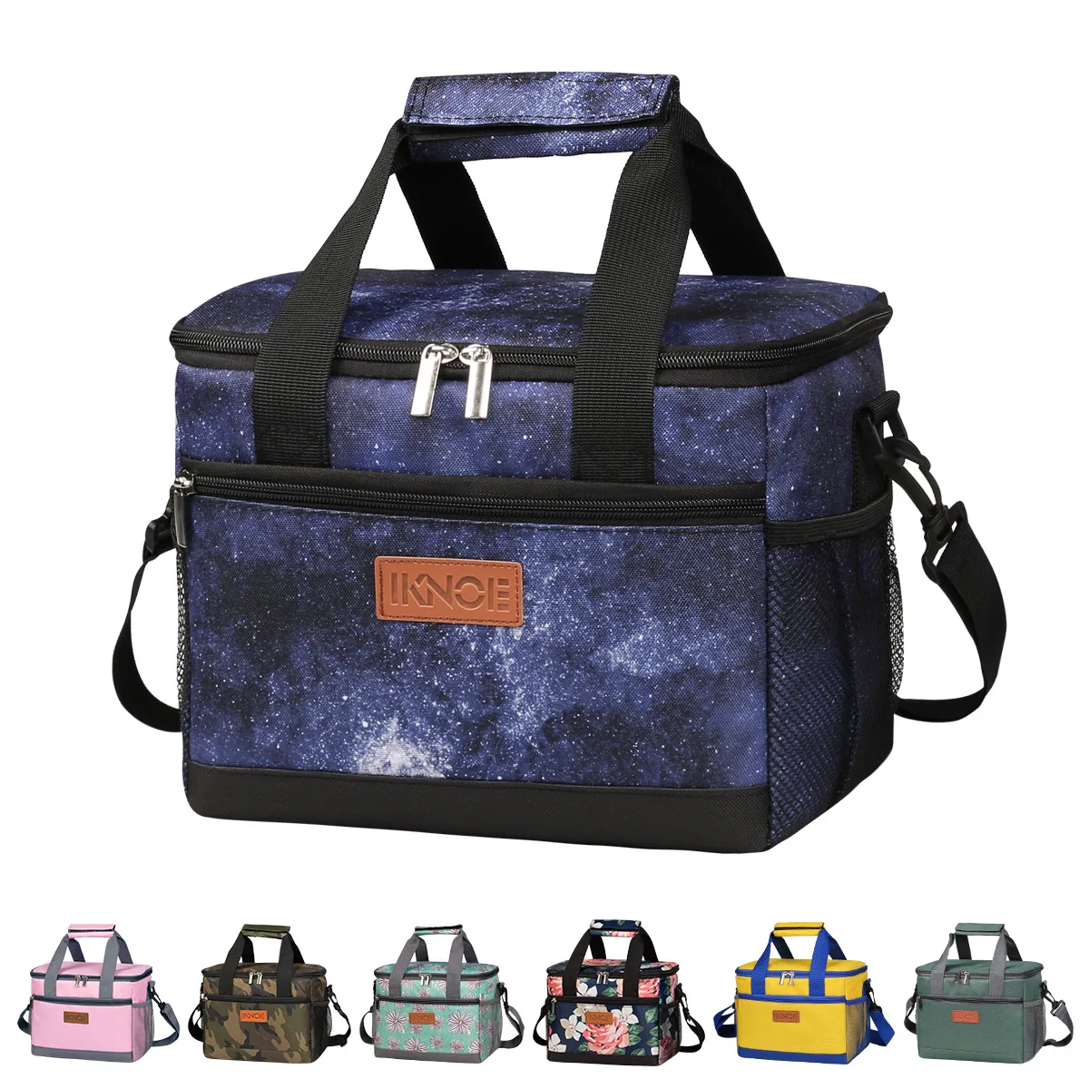 

New hand-held insulated bag slanted portable campus lunch bag thickened Oxford cloth waterproof picnic bag