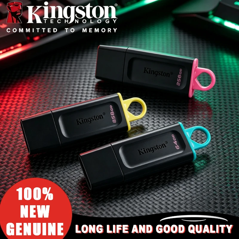 Kingston 64GB 128GB 256GB USB 3.2 Gen1 DTX Pocket Pendrive USB Flash Drives Memory Stick Mini Key Usb Flash Drive fot Numeral PC