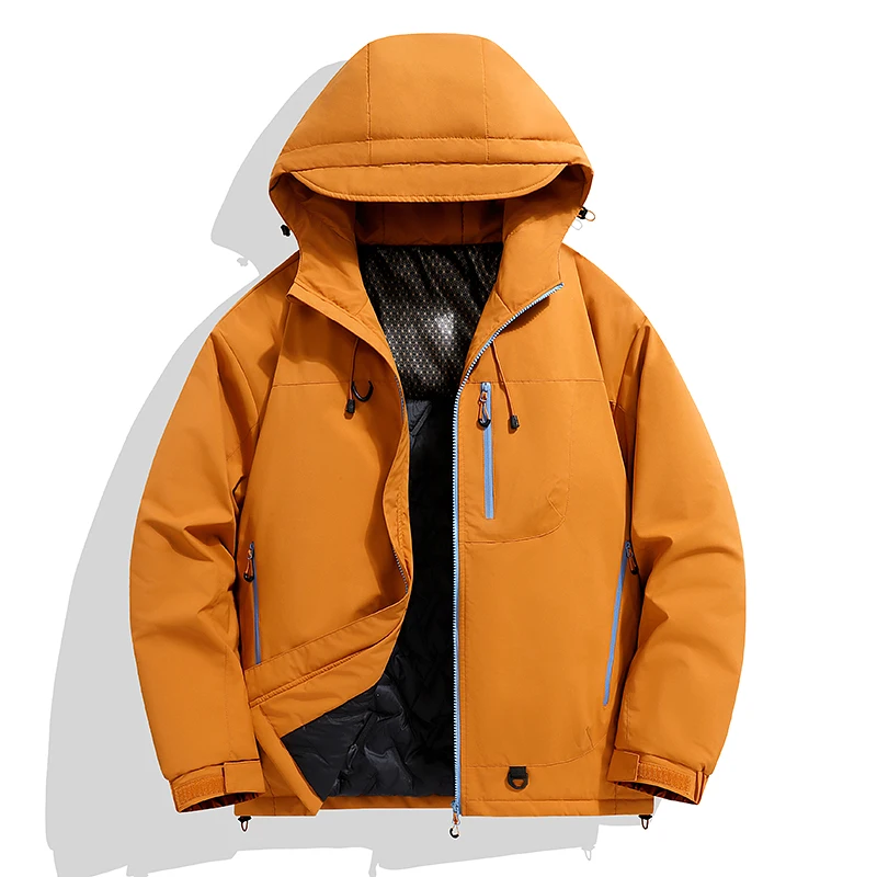 معطف الشتاء الرجال السترات الخريف الذكور الرجال سترة واقية الموضة سترة الشارع الشهير معطف يندبروف عادية الدافئة Hombre في الهواء الطلق