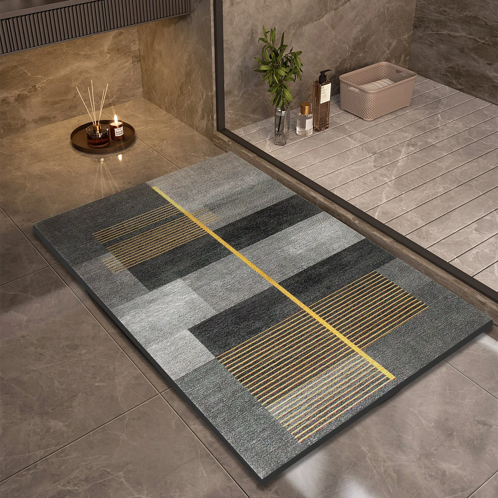 

Диатомитовый коврик для ванной, супер впитывающий коврик для ванной комнаты, коврики для душа, коврики для ног, нескользящий, быстросохнущий, ковер для туалетной комнаты, коврик для двери