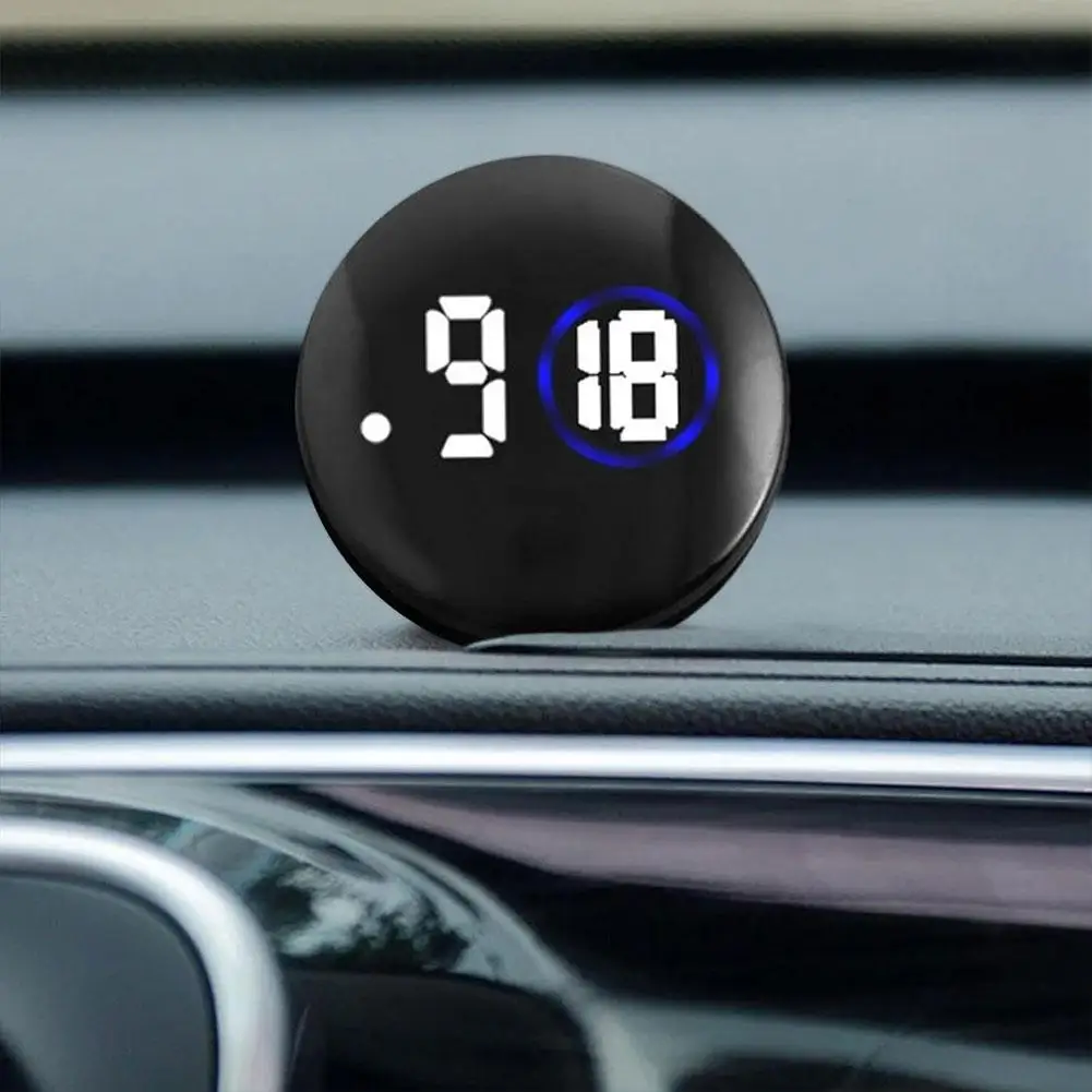 Mini Car Dashboard Clock Luminous Analog Clocks Watch Digital Car Clock Touch-sensitive Display Auto Clocks Interior Decoration