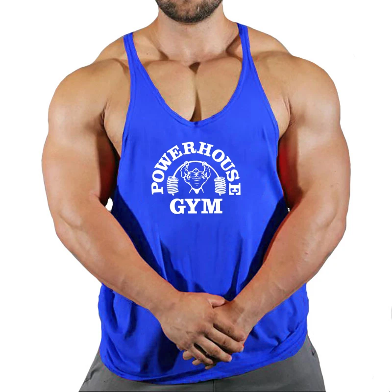 Muscle Vest Bodybuilding Stringer Running Vest Brand Color abbigliamento palestre canotta uomo Fitness camicia senza maniche cotone pettinato