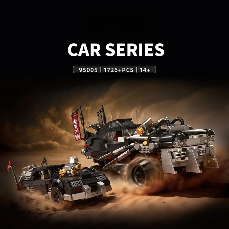 1726PCS Creative Modified Battle Truck Building Blocks Apocalyptic Off‑Road War Car Model Assemble Bricks Toy GIft For Adult