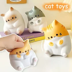 Cartoon PU Cocoa Cat Slowly Rebound Decompression Vent Toys Soft Waxy Feel Children Adult Desktop Office Ornaments Creative Gift