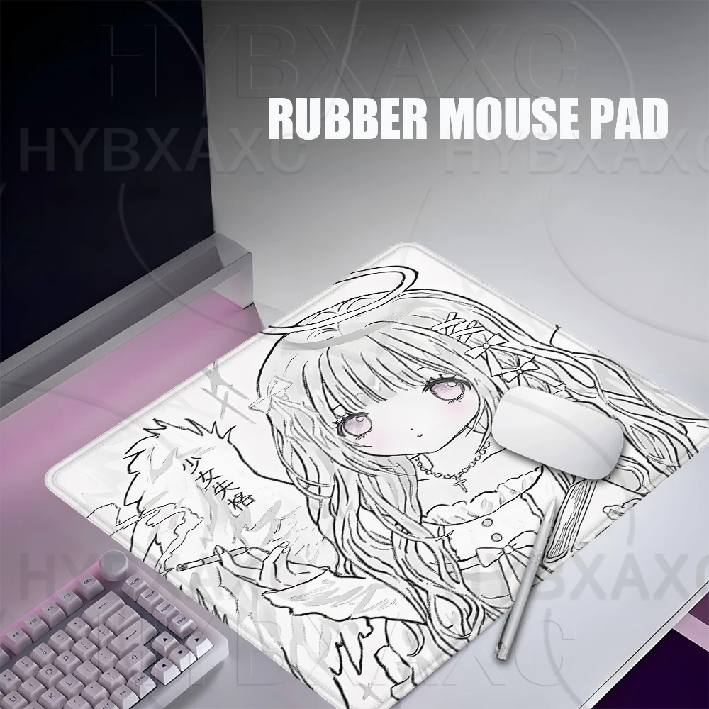 Gaming Accessories Girly - Sevimli Pembe Kız Mousepad XS Karikatür
