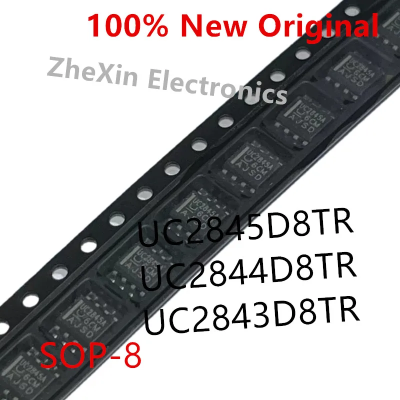 10PCS/Lot   UC2845D8TR   UC2845 、UC2844D8TR   UC2844 、UC2843D8TR  UC2843   SOIC-8  New original current mode PWM controller chip