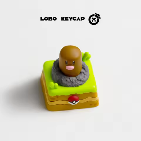 2025 Anime Resin Keycaps Pokemon Diglett Pikachu Charmander Handmade Custom Cartoon Keys Mechanical Keyboard Accessories Gifts