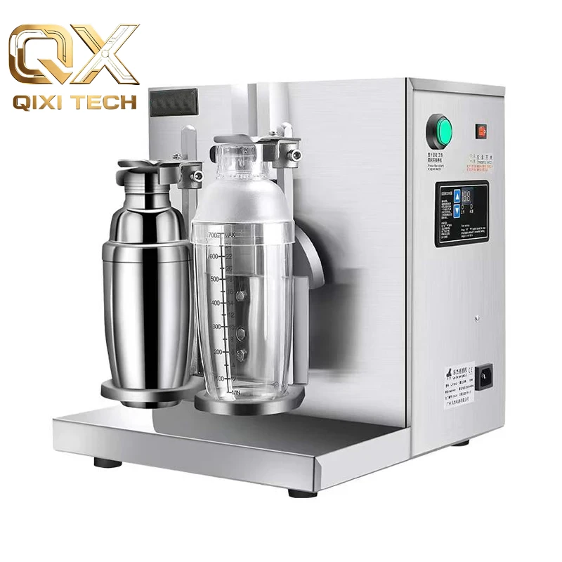 Commercial Double Cups Bubble Tea Shaking Machine Boba Milk Tea Shaker Mixer with Timer for Milk Tea Shop