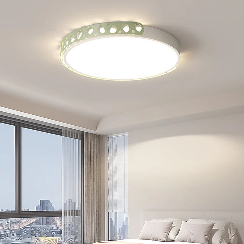 Simple Lighting Ceiling Lamp White Green Chandelier Modern Living Room Lamp Bedroom Dining Room Home Lighting Decoration