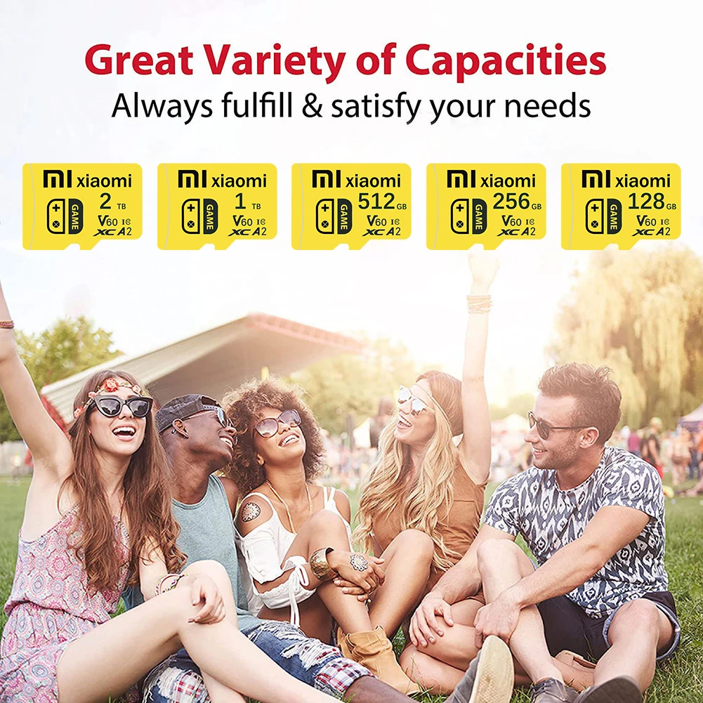 Xiaomi 2TB Original Memory Card 128GB A2 Super Micro SD Card 1TB Mini SD Card Flash TF Card For Sony For Lenovo Gift SD Adapter