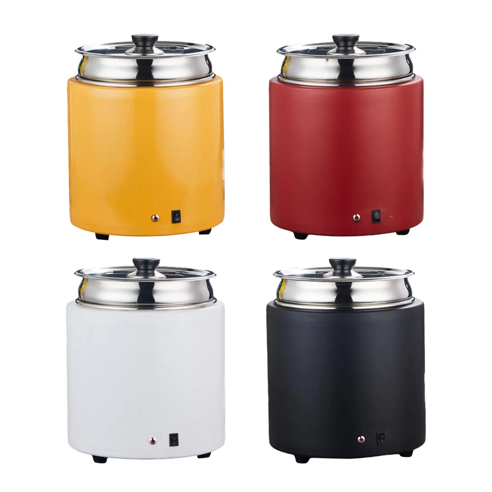 

Breakfast Soup Porridge Pot Keep Warm Stainless Steel Electric Soup Pot for Grains and Cereals Porridges Stews Commercial Hotel