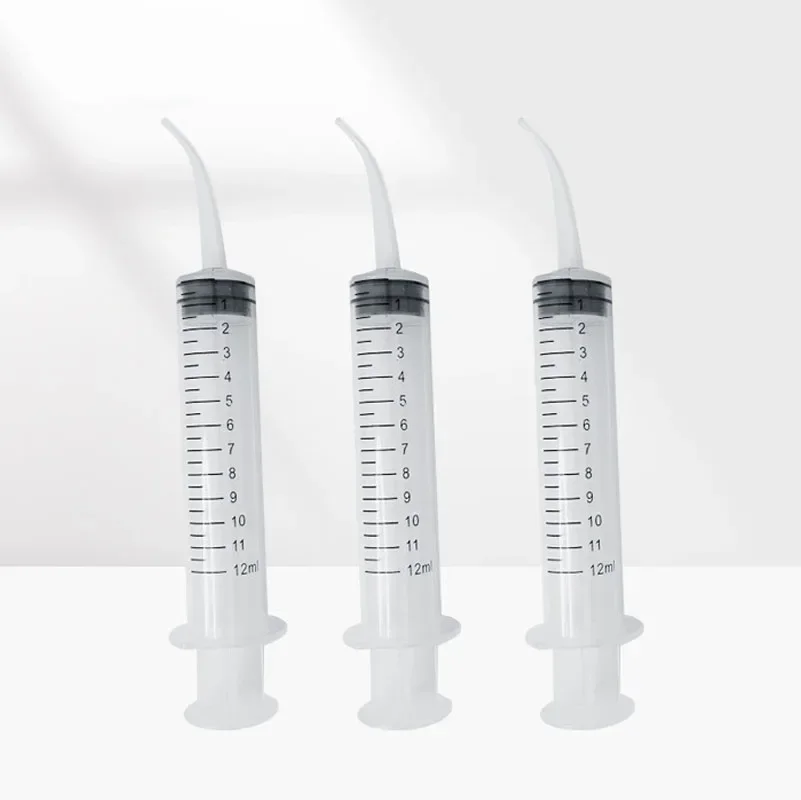 

Wisdom tooth socket, dental cavity dental elbow, medical injector manual flushing needle tube oral blind bag cleaning tool