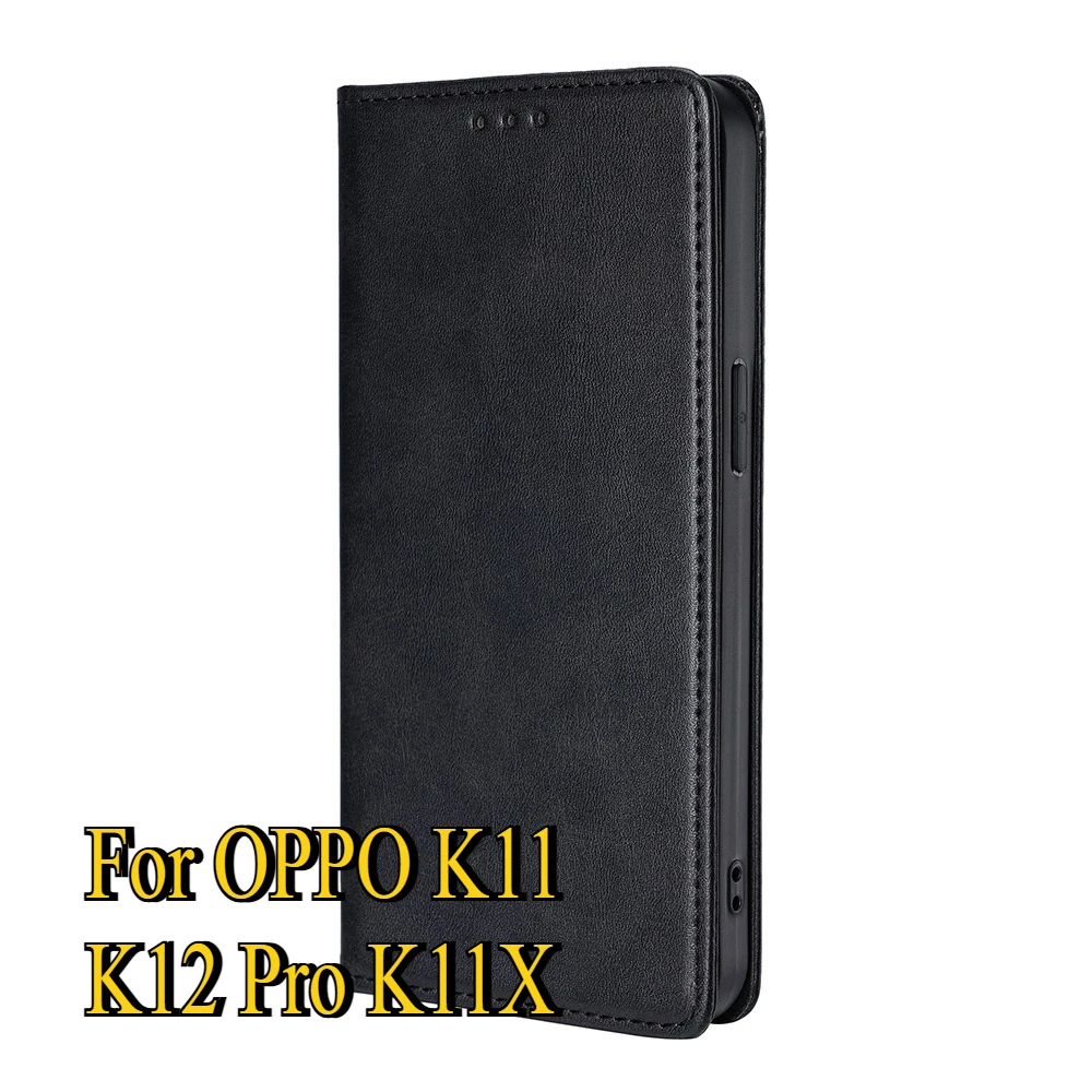 

Wallet Cover Flip Case for OPPO K11 K12 K11X Cases Kickstand Coque OPPO K12 Pro Card Slot Case Luxury Hard Shell