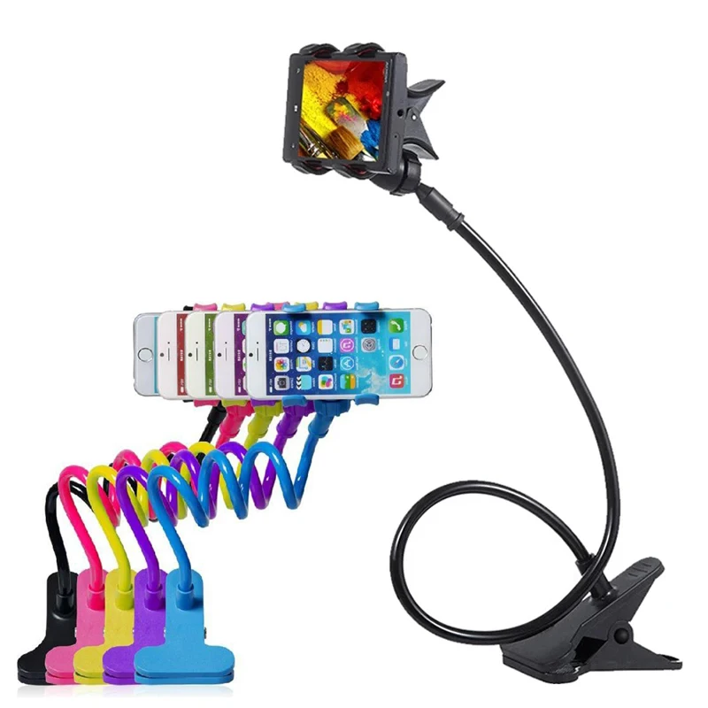 Universal Mobile Phone Holder Flexible Lazy Stand Adjustable Cell Phone Clip Home Bed Desktop Mount Bracket All Smartphone Stand