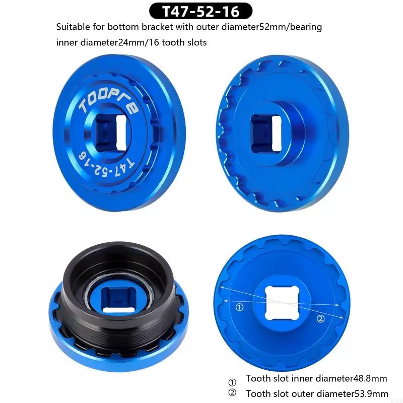 

Light Weight Aluminum Alloy Bicycles Bottom Bracket Removal Sleeve Removal Tool With Enhances Durability For Cyclists 69HD