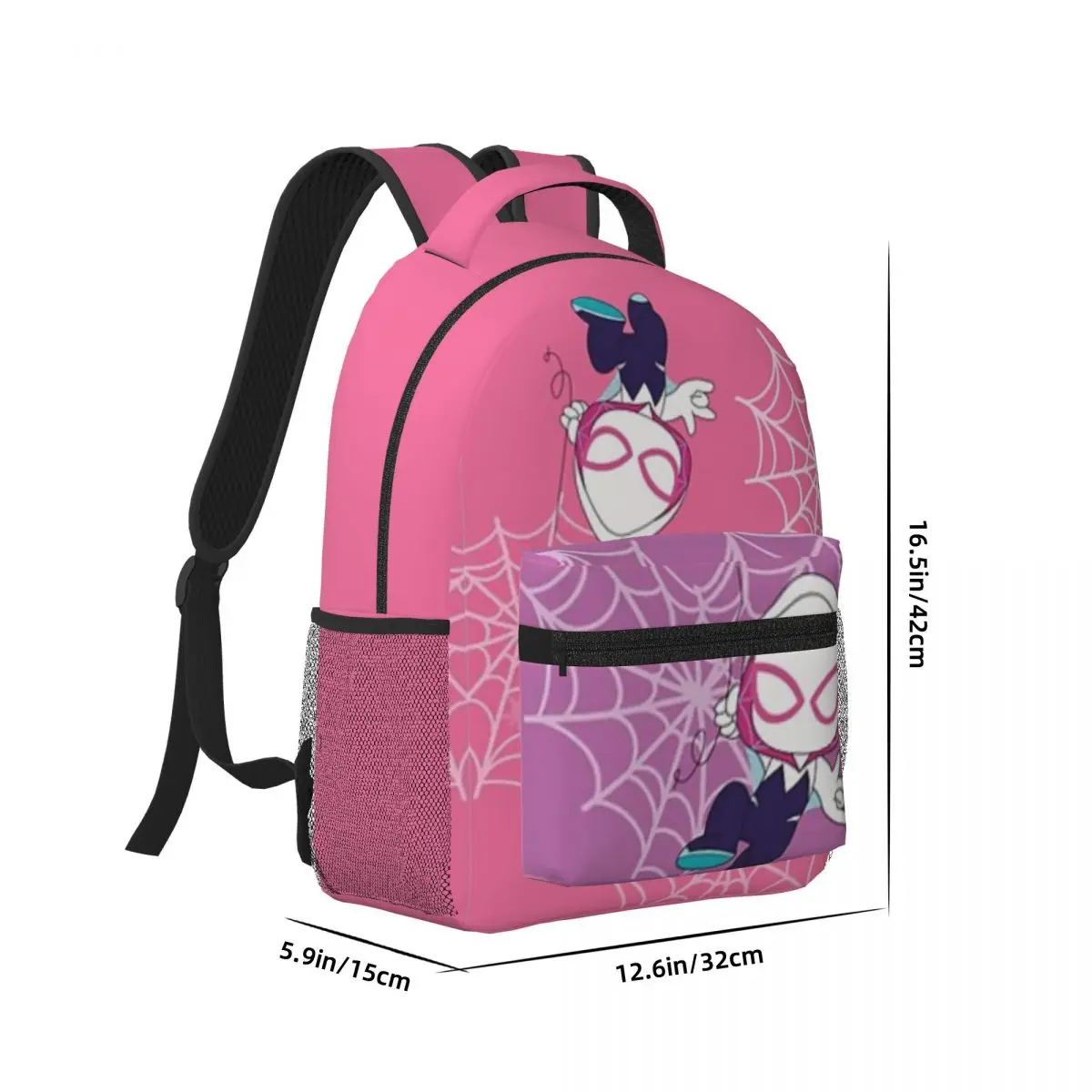 Printed Lightweight Casual Schoolbag For School, Outdoor, Shopping, Office