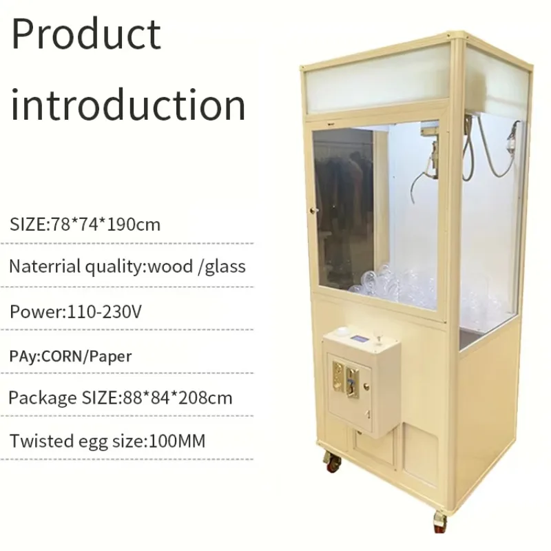 

Mega White Claw Machine Doll Crane Kids Toy Vending Machines Toy Claw Machine