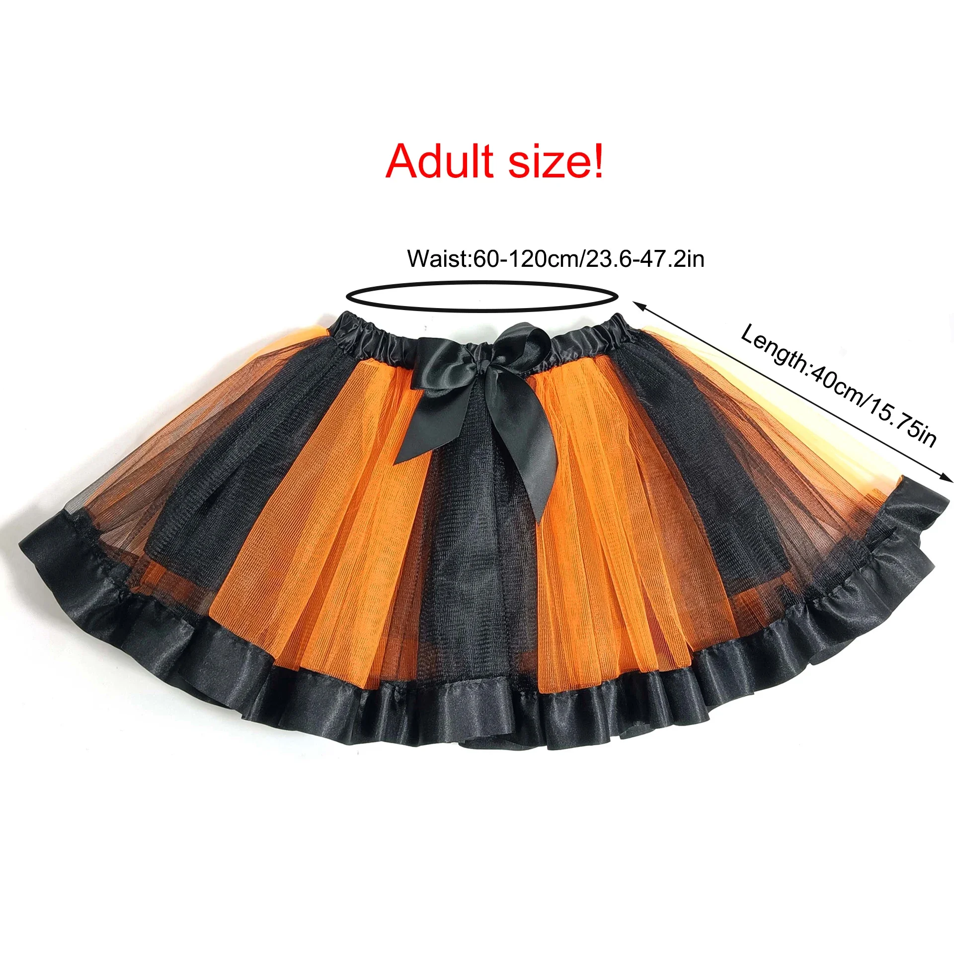 Halloween-Hexenrock-Set für Kinder, Mädchen, Erwachsene, Damen, Boasts, ein atmungsaktives, ultraweiches Futter, ideal für Kinderpartys – Detail 2