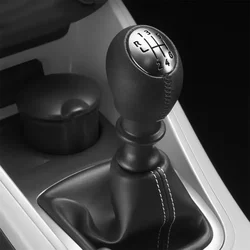 6 Speed Car Gear Shift Knob Leather Handleball For Renault Megane MK3 Clio Laguna For Nissan For Vauxhall Interior Accessories