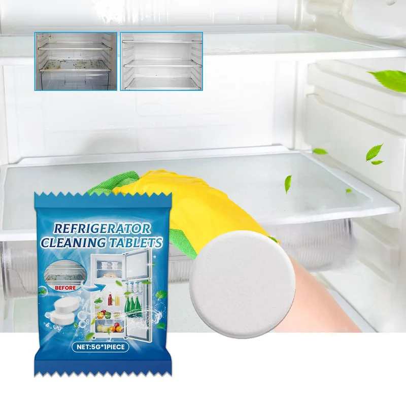 

Household Effervescent Tablets Deep Cleaning For Refrigerator Freezer Gaps Descaling Deodorizings