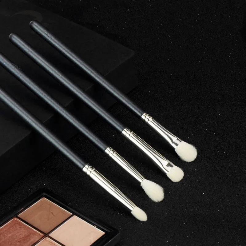 1/4pcs Professional White Wool Eye Shadow Brush Set Advanced Eye Brush Carefully Selected Natural Animal Hair Makeup Brush