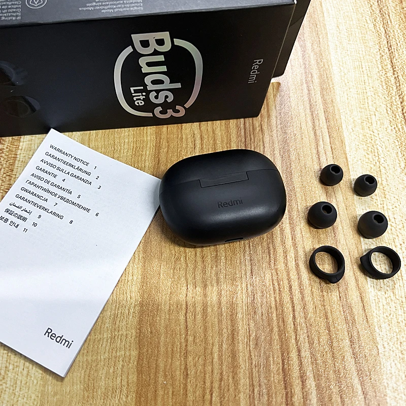 Xiaomi-Écouteurs Bluetooth Redmi Buds 3 Lite TWS, véritable sauna sans fil, design oreille de chat, version globale, sport, course, musique