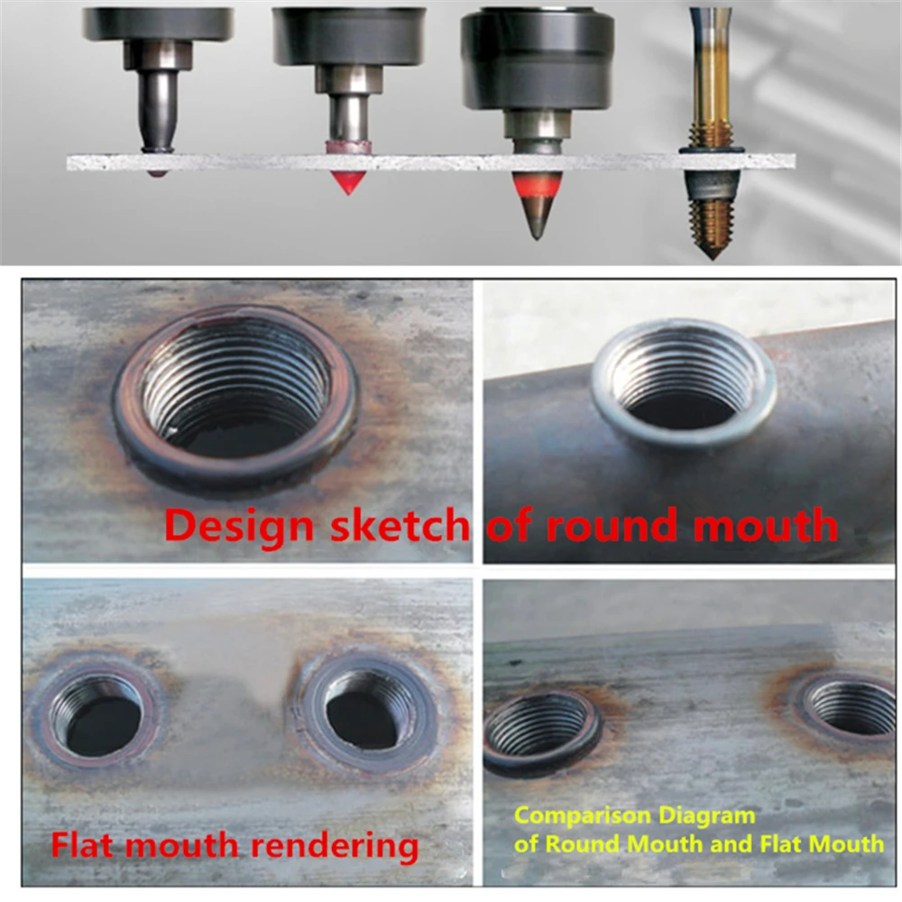 Imagem -04 - tipo Redondo Padrão da Broca do Formulário da Broca do Carboneto de Tungstênio da Cabeça Redonda m3 m4 m5 m6 m8 M10 M12 e Linha Que Formam a Torneira