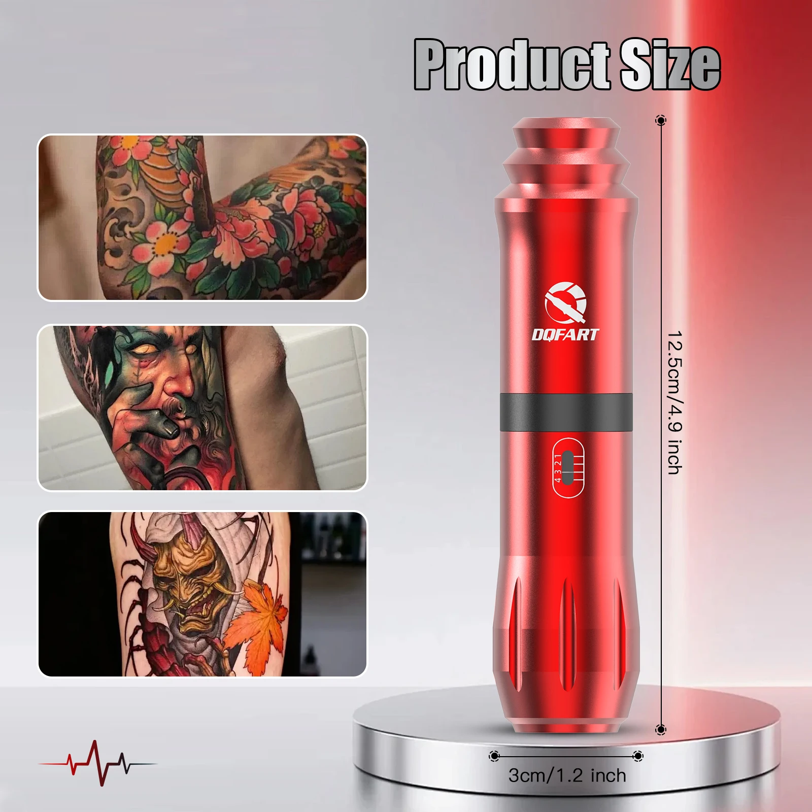 Wireless Tattoo Kit 1000Rmp Tattoo Machine 2
