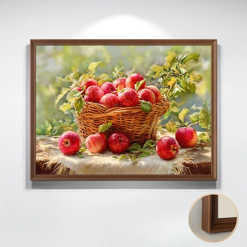 Pure hand-painted oil painting warm medieval style dining room living room advanced decorative painting