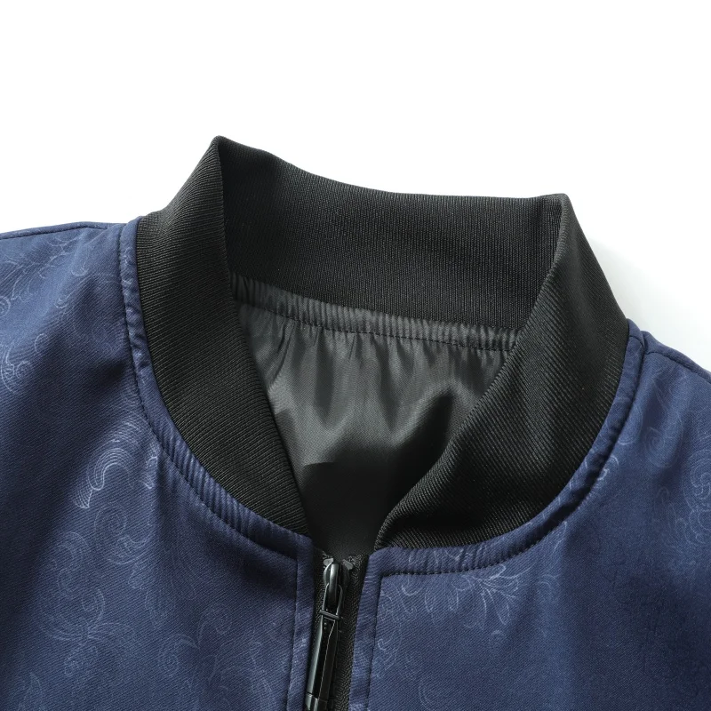 الربيع والخريف الرجال الصيد في الهواء الطلق عادية يندبروف تنفس العصرية المطبوعة سترة مريحة معطف عصري متعدد الاستخدامات #5