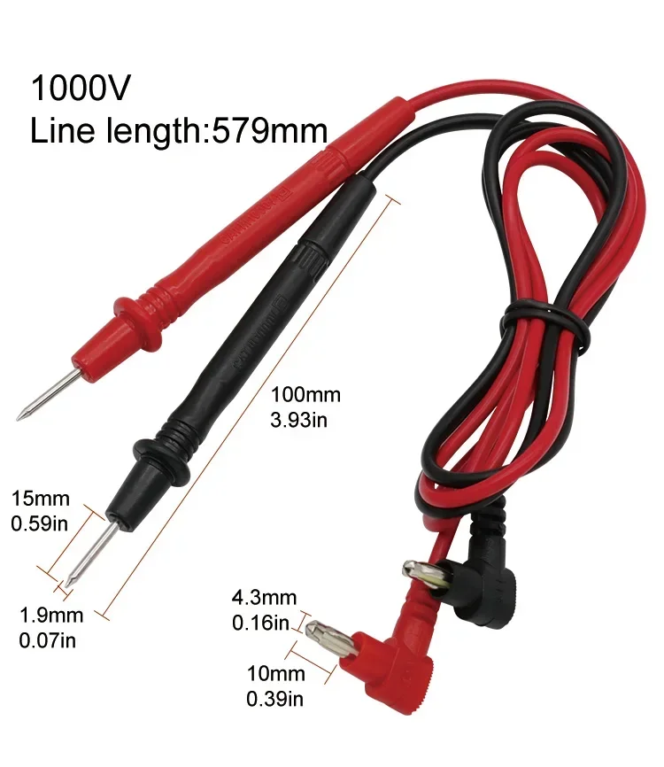 1000V 10A Universal Needle Point Multi Meter Test Probe / Lead for Digital Multimeter Wire Pen Cable Multimeter Tester