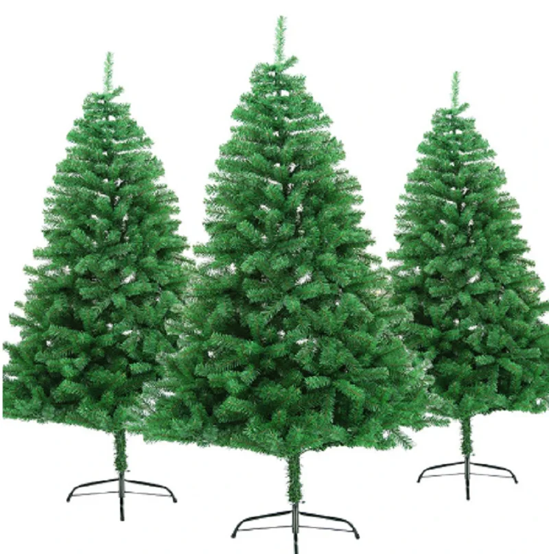 

Artificial Green PVC Christmas Tree, Fir Pine, Fluffy Reusable Ornamental Trees, Indoor and Outdoor Decoration, 120cm-300cm