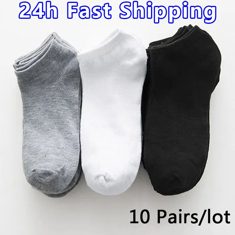 

10 Pairs Spring Summer Men Ankle Socks Cotton High Quality Casual Breathable Short Boat Socks Sport Male Meias Calcetines Hombre