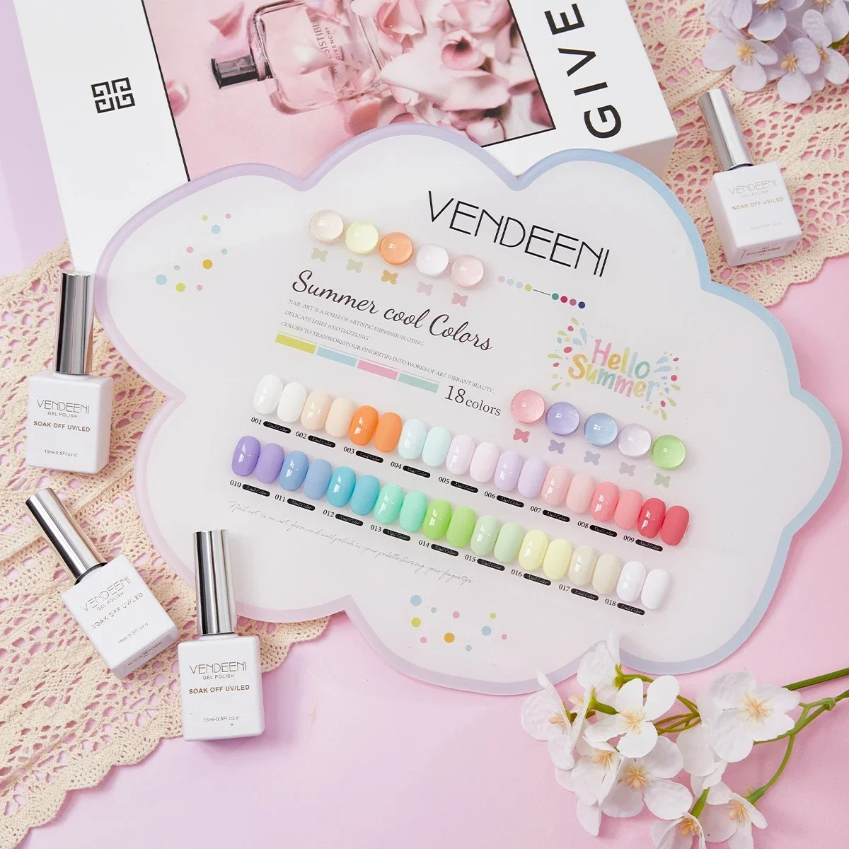 Vendeeni 18 Kleuren Macaron Serie Gel Nagellak Lente Zomer Semi Permanente UVLED Gel Vernissen Nail Art voor Manicure